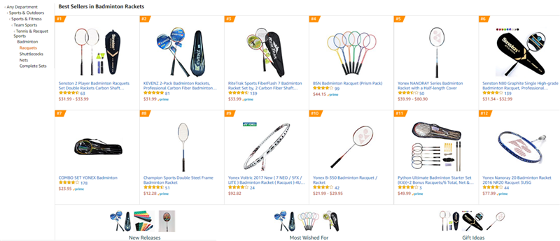 羽毛球拍（Badminton Racket）市场调研报告